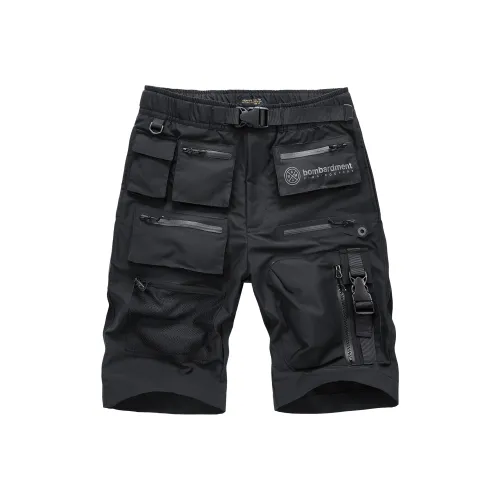 VIP Городской техвир MULTI Карман Повседневный Брюки длиной до колена Шорты карго Унисекс Черный