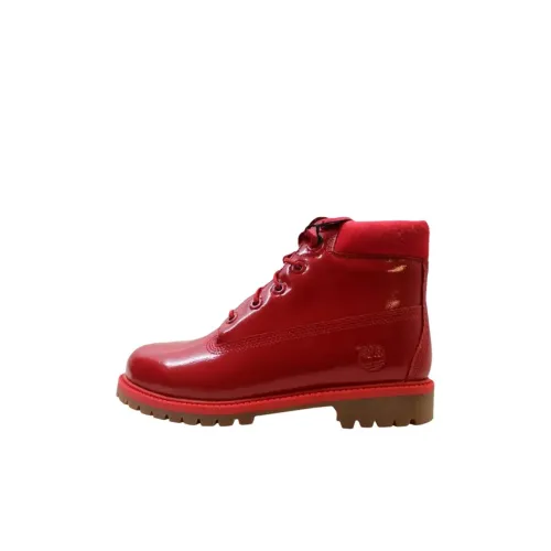 Timberland 6 Inch High Топ Детские ботинки Красный Детский