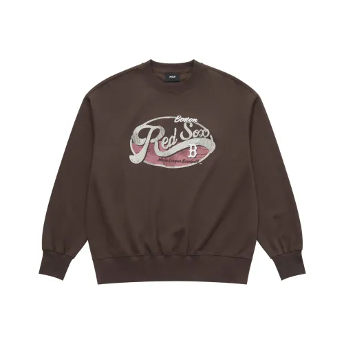 MLB Boston Red Sox FW25 Свитшот Унисекс Стандарт Коричневый