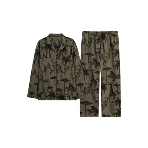 LUYOUYE Осенний комплект пижам Мужской Черный