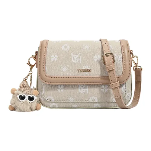 BEGOOER Microfiber Synthetic Leather Shoulder Bag Standard Women's Ecru БЕГООЕР Микрофибра Синтетическая Кожа Сумка через плечо Стандартная Женская Экрю