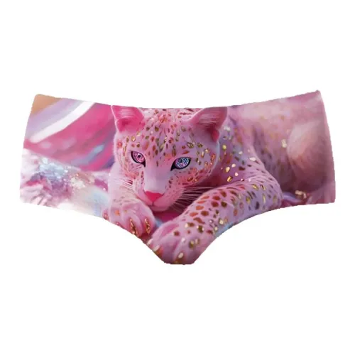 AIMENGYISI Розовый Милый Леопард Женские Трусики-бикини