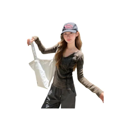 TONYBEAR Длинный рукав T-рубашка Женская