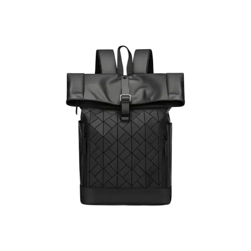 BGAY Рюкзак из кожи с мембраной мужской черный