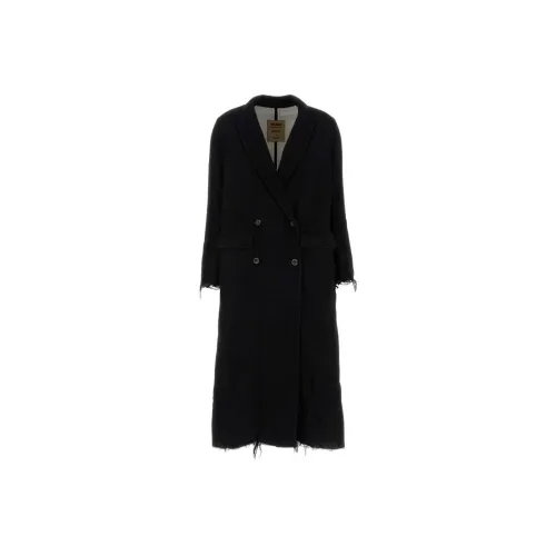UMA WANG Черное Женское Пальто