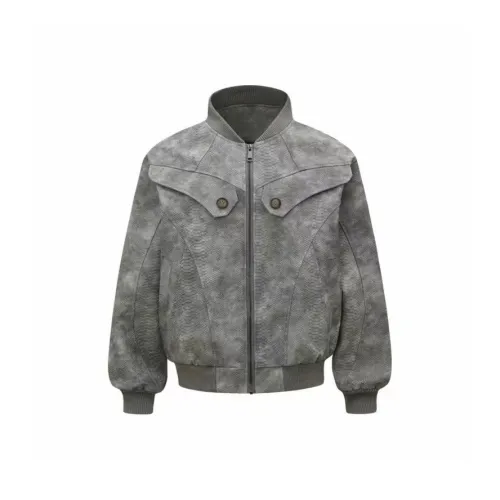 FRLMK Американский винтаж Змеиный принт Тисненый Куртка Для Женщин Унисекс