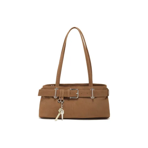 BEGOOER Нубук Плечевая сумка Стандартная Женская Коричневая Черная Кофейная