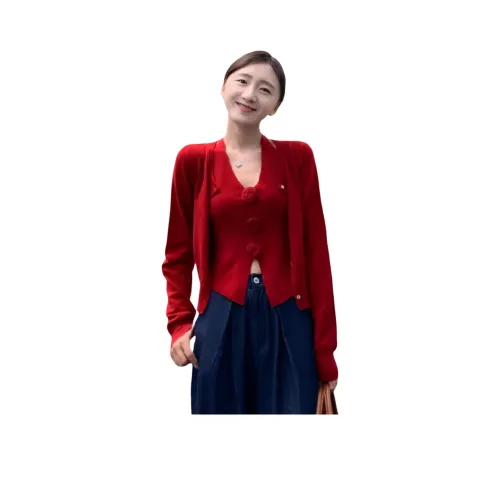 MTHE Красный Женский Повседневный Костюм