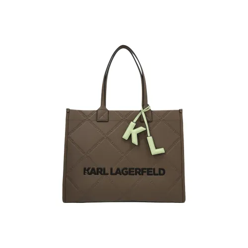 Karl Lagerfeld Полиуретан Тоут Сумка Сумка для покупок Сумка на плечо Сумка женская Серый