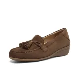 Коричневый овчинный стелька