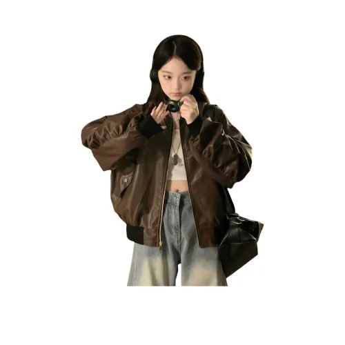 MORii Женские Кожаные Куртки