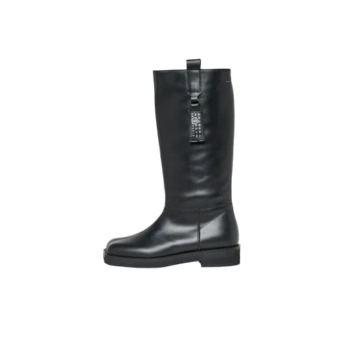 MM6 Maison Margiela совместный бренд Колено высокие сапоги Женские Черные