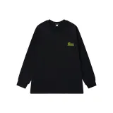 230G 100% cotton, длинный рукав, черный