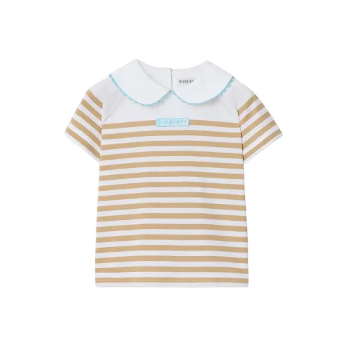 Burberry Песочно-бежевые Детские Рубашки T