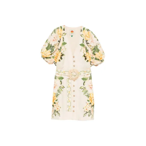 FARM Rio Короткое Платье с Короткими Рукавами Женское