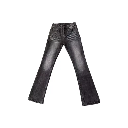 CHONGXIAOLV Черные Унисекс Джинсы