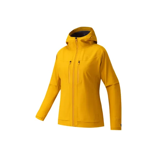 ANTA ZONGXUNXILIE Дождь Чай Желтый Женские Ветровки