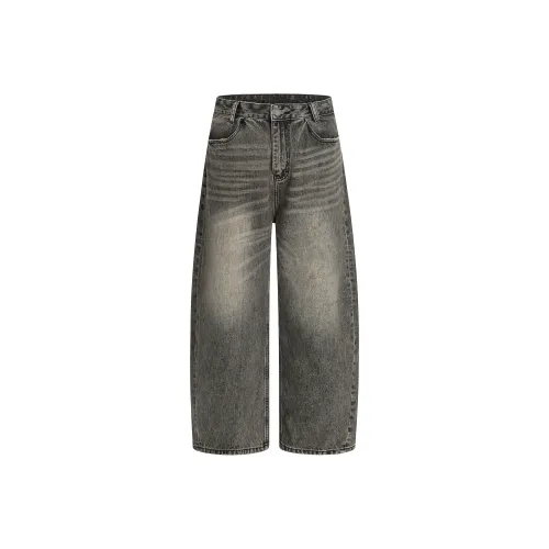 ONITSOP Relaxed Модный Уличный Стиль Джинсы Прямого Кроя Унисекс