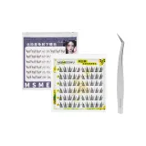 Клей-Бесплатно Шесть-Ров Подсолнух+Полярис[Вверх и вниз Кисть для туши Комбинация]+Золотистая Панель Пинцет