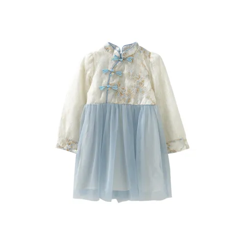MAMIMAKA Blue Kids Dresses MAMIMAKA Синие Детские Платья