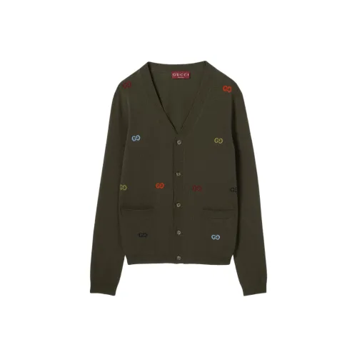 GUCCI Трикотаж для мужчин, лесного зеленого цвета