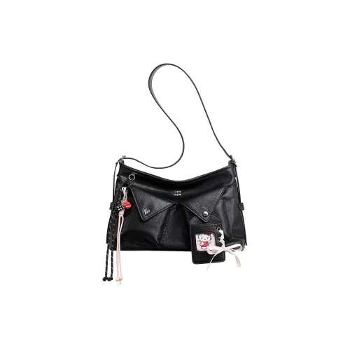 TOUTOU Сумка через плечо из синтетической кожи стандартная женская Oreo черная