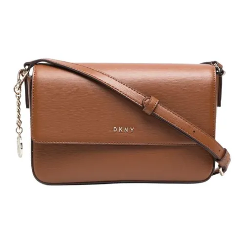 DKNY Кожа Сумка через плечо Женская Коричневая