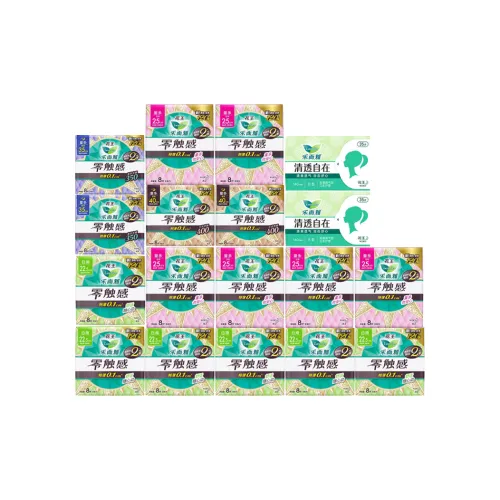 Laurier ZERO Touch Прозрачный And Бесплатно Комбинация Санитарные Пads Мягкий And Дружественный к Коже Набор из Восемнадцати Штук