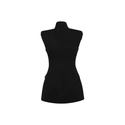 DRIES VAN NOTEN Черные Женские Платья без Рукавов