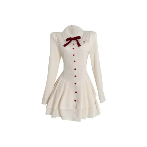 Udon House Длинное платье с длинными рукавами женское