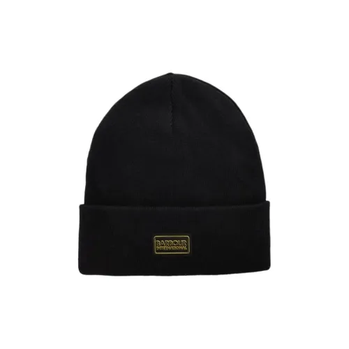 BARBOUR Хлопок Шапки-бини Унисекс Черный
