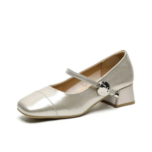 WESTLINK Грубый каблук Туфли Мэри Джейн Женские