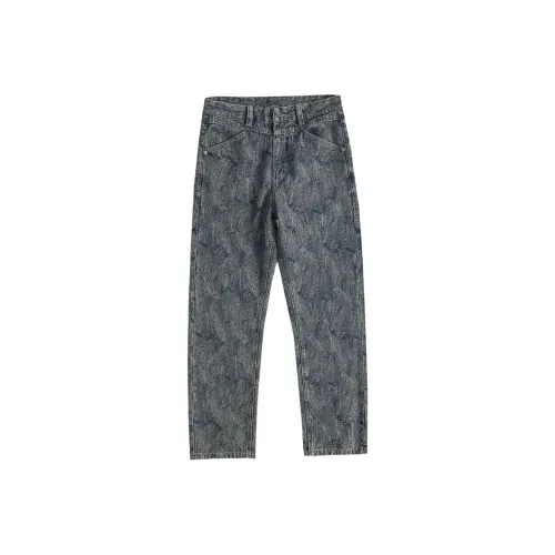 ZMHT Blue Unisex Jeans ZMHT Синий Унисекс Джинсы