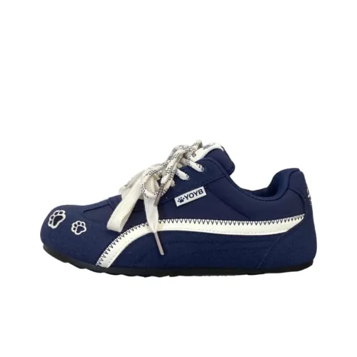 MXGM Износостойкий Легкий Противоскользящий Низкий Топ Повседневная обувь Женская Кошачья лапа Синий