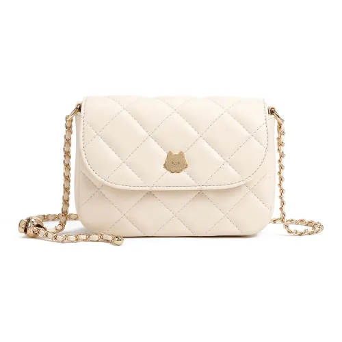 DIFFERENT FACES ПУ (полиуретан) Сумка через плечо Стандартная Женская Абрикос