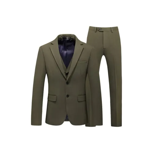 TUCANO Оливково-зеленый Мужской Деловые костюмы