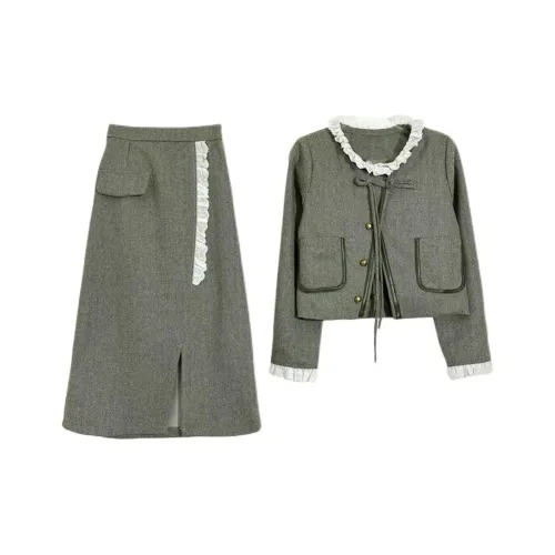 ADXKM Зеленый Женский Комплект с Юбкой