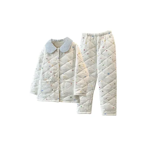 O'MESIK Абрикос Белый Женский Пижамный Комплект