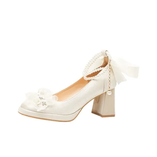 Zubumei Грубый каблук Высокие каблуки Женские