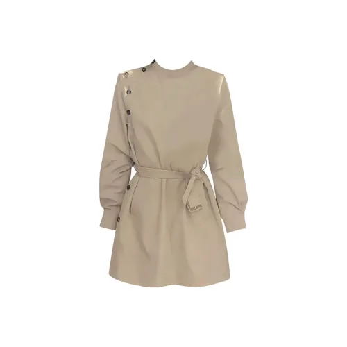 GRAYISMOON Хаки Женская тренч-куртка