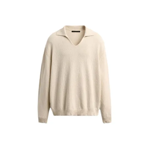 ZARA Белая Мужская Поло