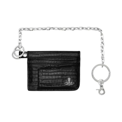 Vivienne Westwood Телячья кожа Держатель для карт Стандартный Мужской Черный