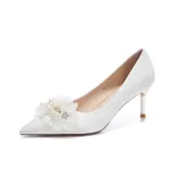 Белый [Высота каблука 6,5 см]