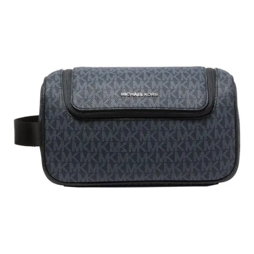 MICHAEL KORS MK Cooper Artificial Leather Shoulder Bag Medium Men's Navy Blue