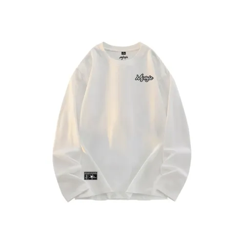 MJ STYLE Длинный рукав Т-рубашка Унисекс