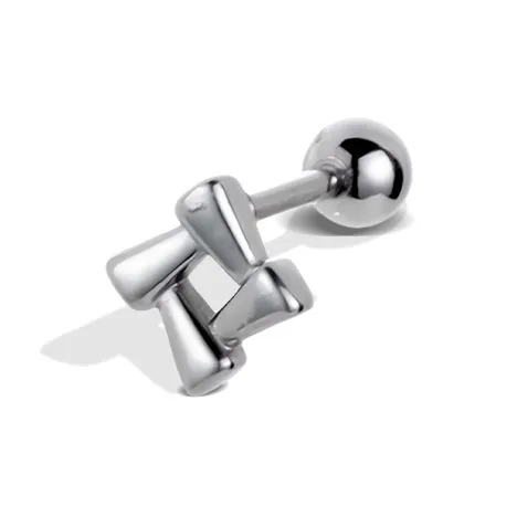 ROGA Серьги-гвоздики из нержавеющей стали Унисекс