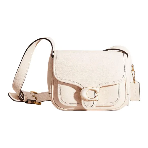 COACH Tabby Коровья кожа Сумка через плечо Стандартная Женская Мел Белый