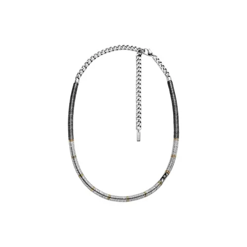 DIESEL Ожерелья Унисекс Серебряный