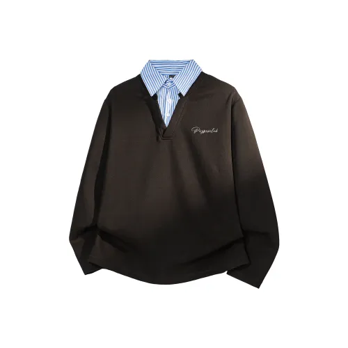 PISYPOX Длинный рукав Т-рубашка Унисекс