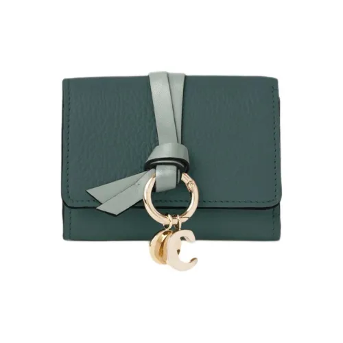 Chloe Alphabet Телячья кожа Кошелек Мини Женские Tornado Синий